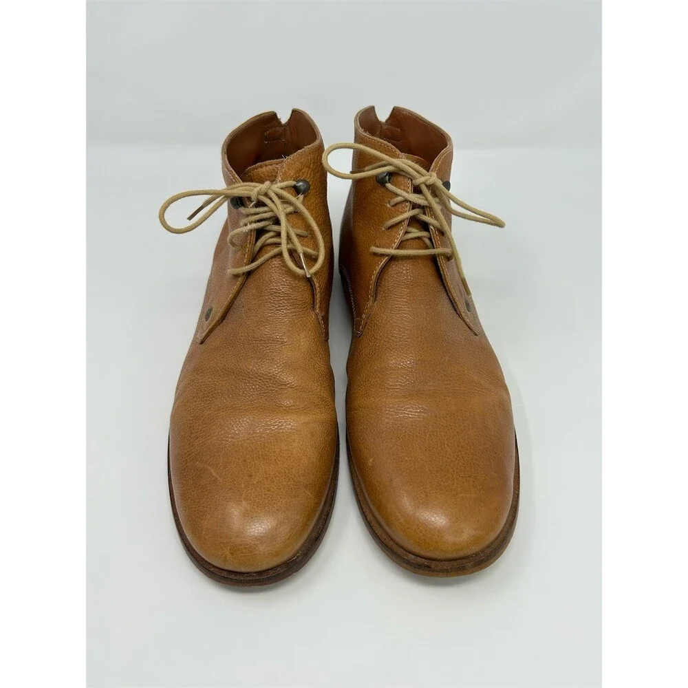 Frank Wright Smith Men's Chukka Desert Ankle Boots Brown Lace Up Size 10